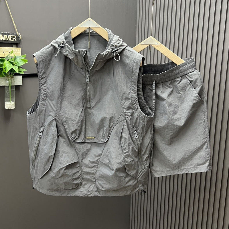 Two-Piece Vest and Shorts Set