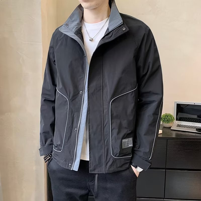 Lined-Collar Jacket