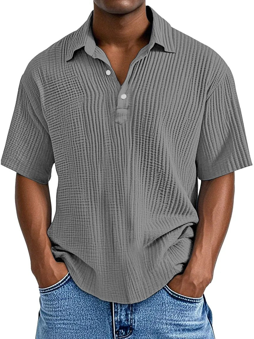 Textured Collared Shirt
