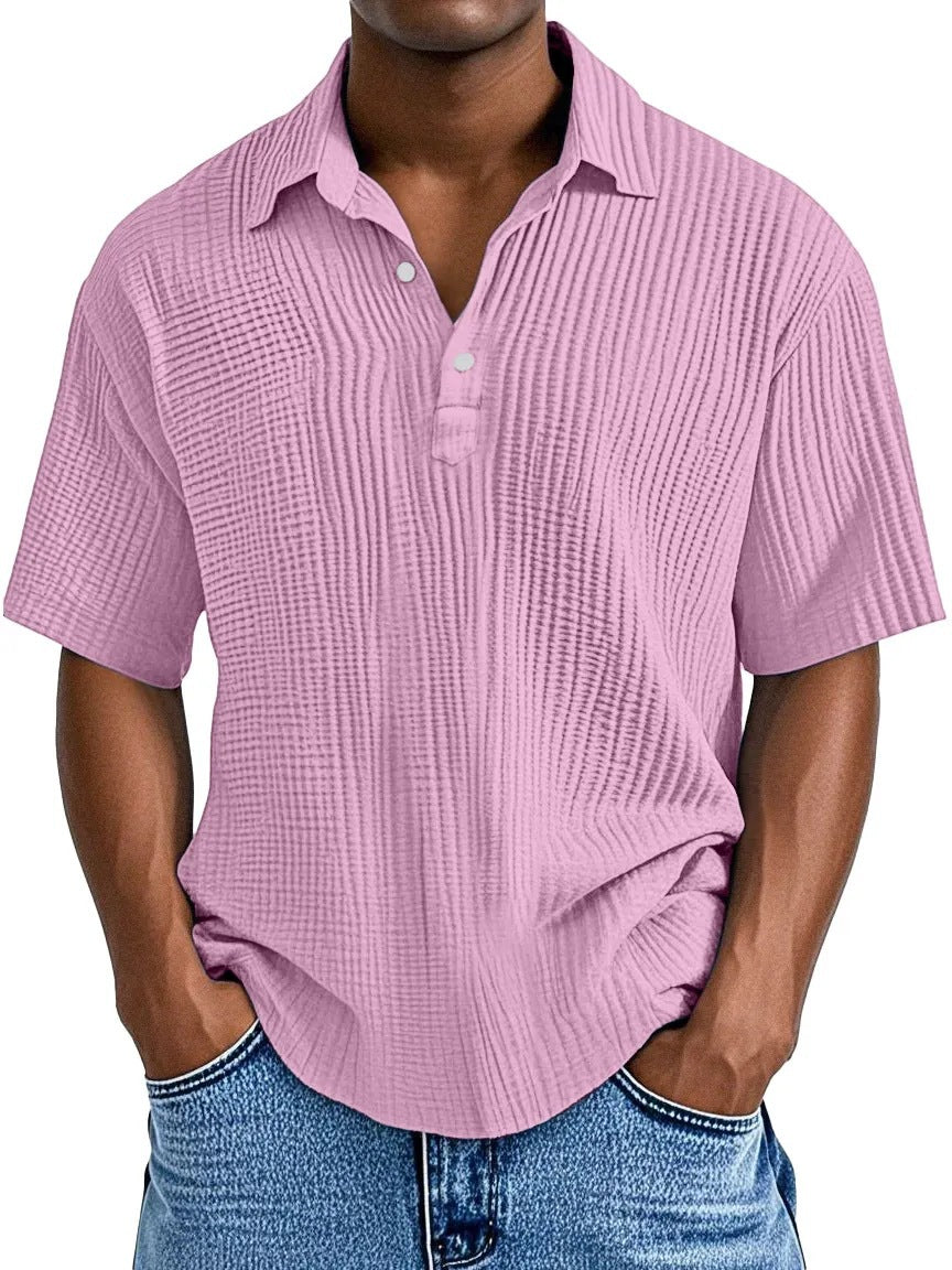 Textured Collared Shirt