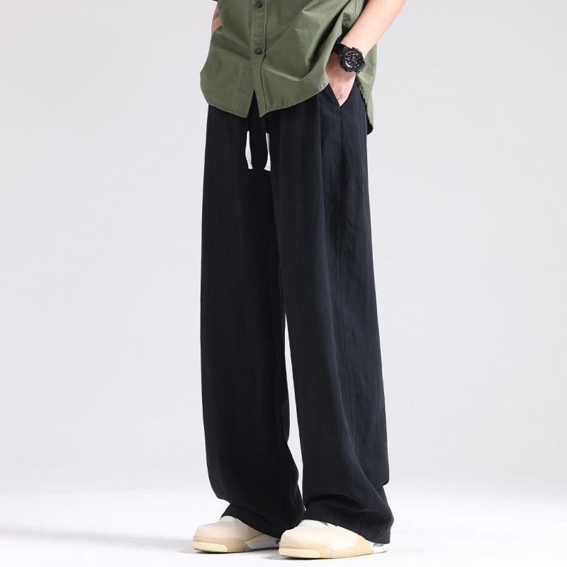 Tencel Wide-Leg Trousers