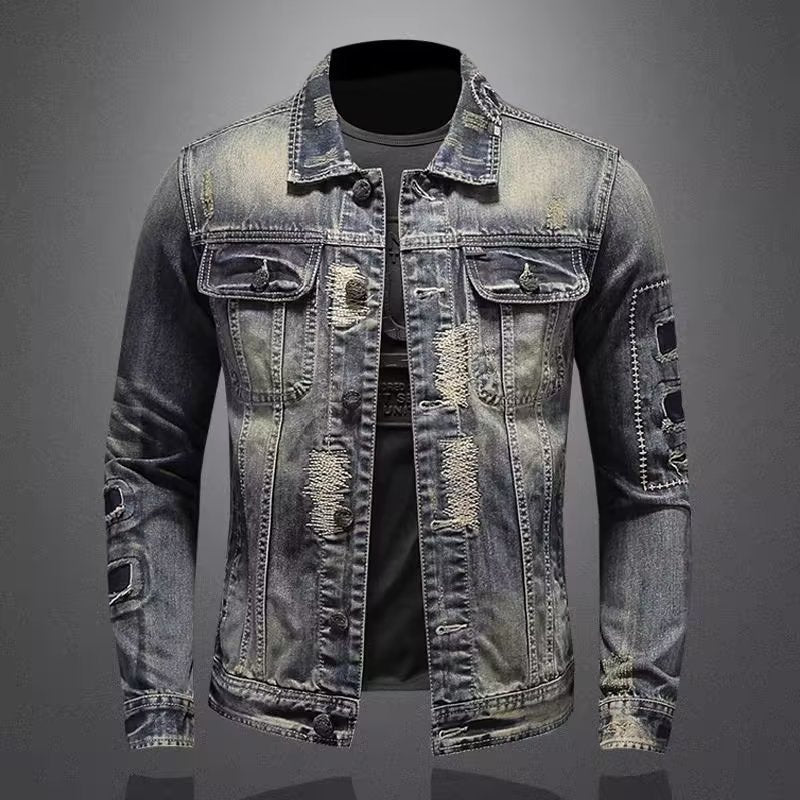 Vintage Slim-Fit Denim Jacket