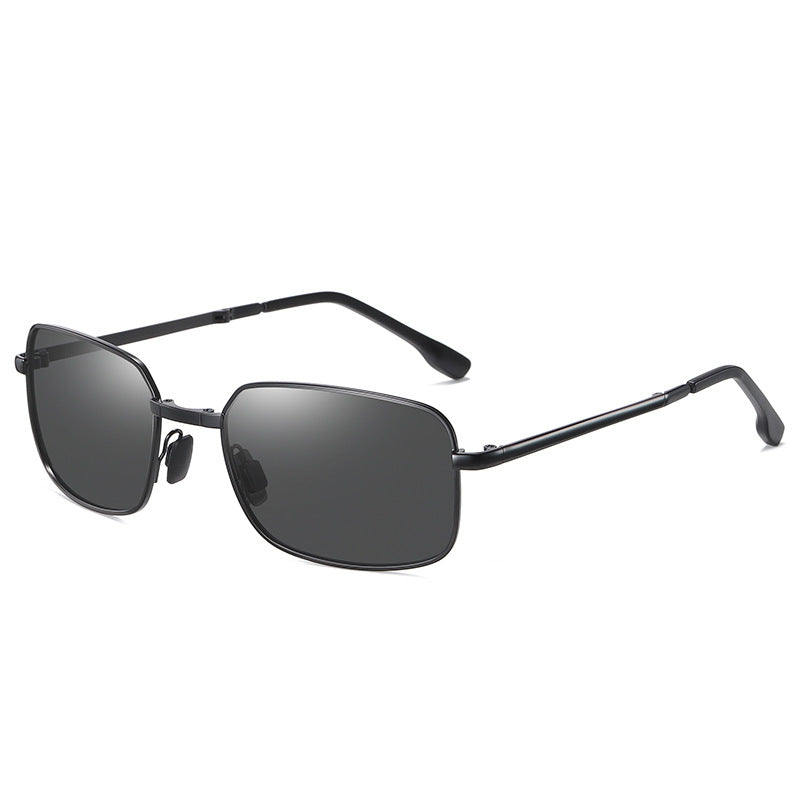 Men's Metallic Folding Sunglasses