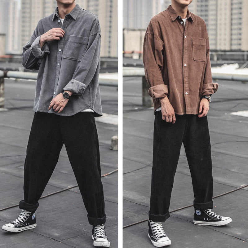 Oversize Corduroy Shirt Jacket