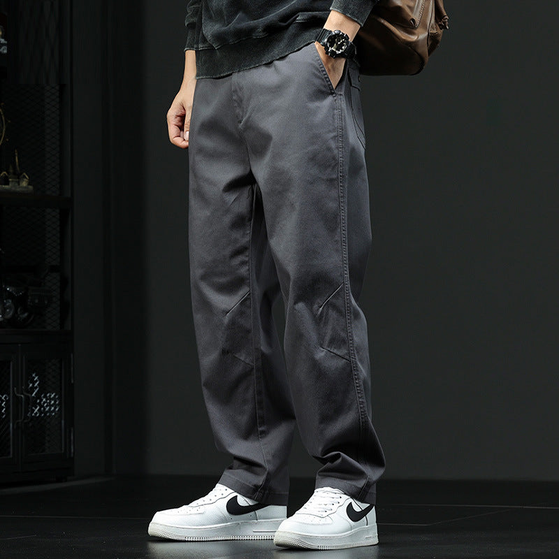 Loose Straight Workwear Pants.