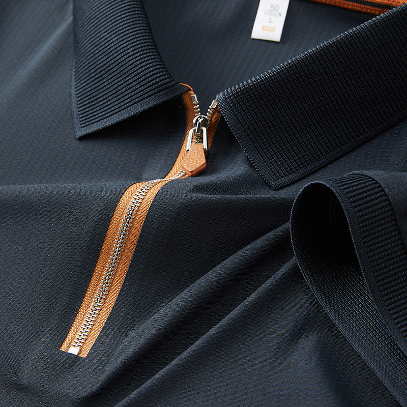 Premium Zipper Polo Shirt