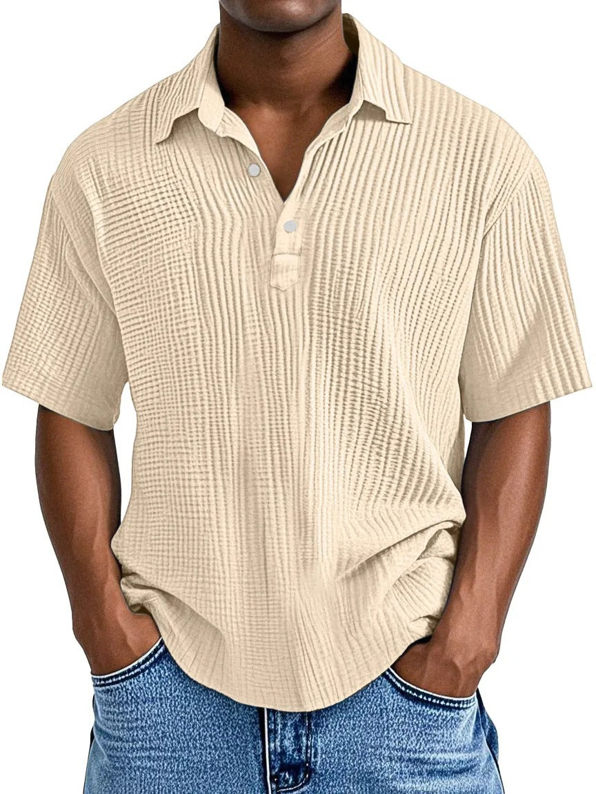 Textured Collared Shirt