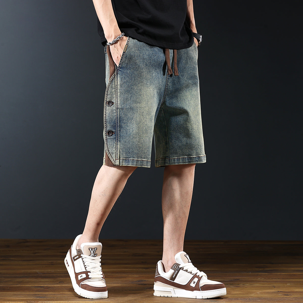 Relaxed Fit Denim Shorts