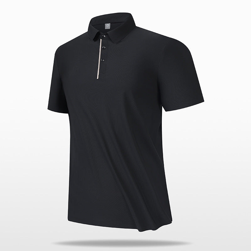 Seamless Ice Silk Polo Shirt