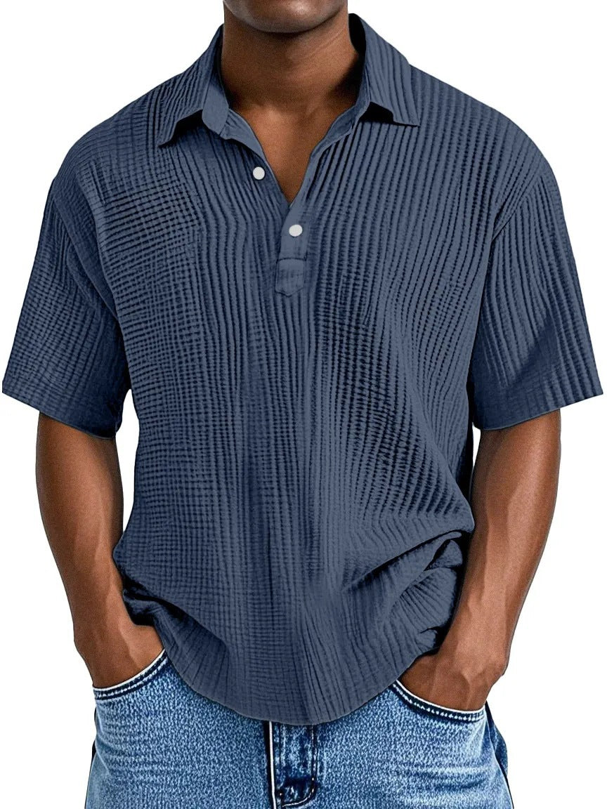 Textured Collared Shirt
