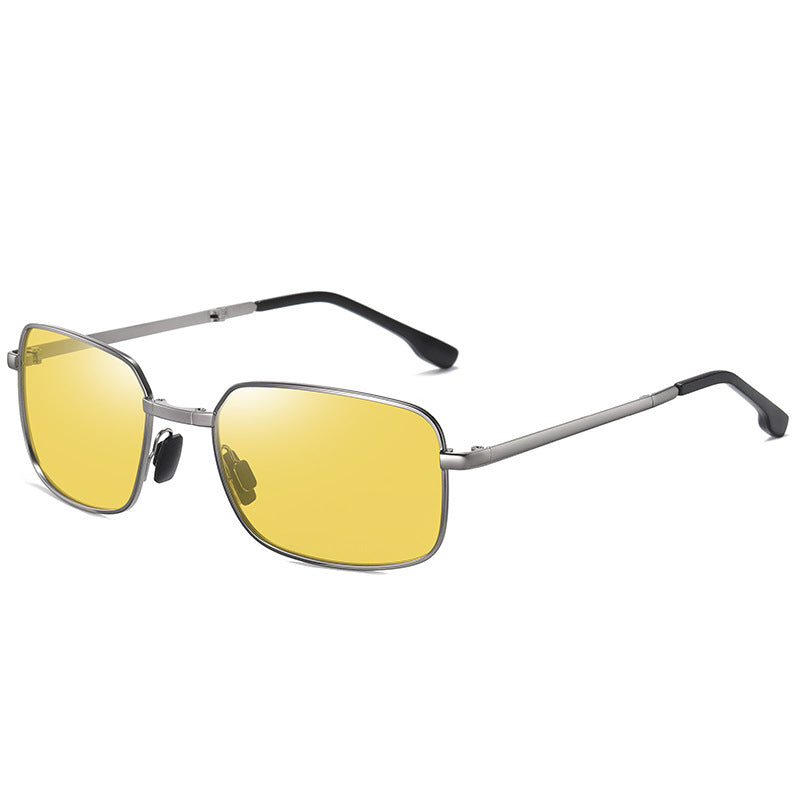 Men's Metallic Folding Sunglasses