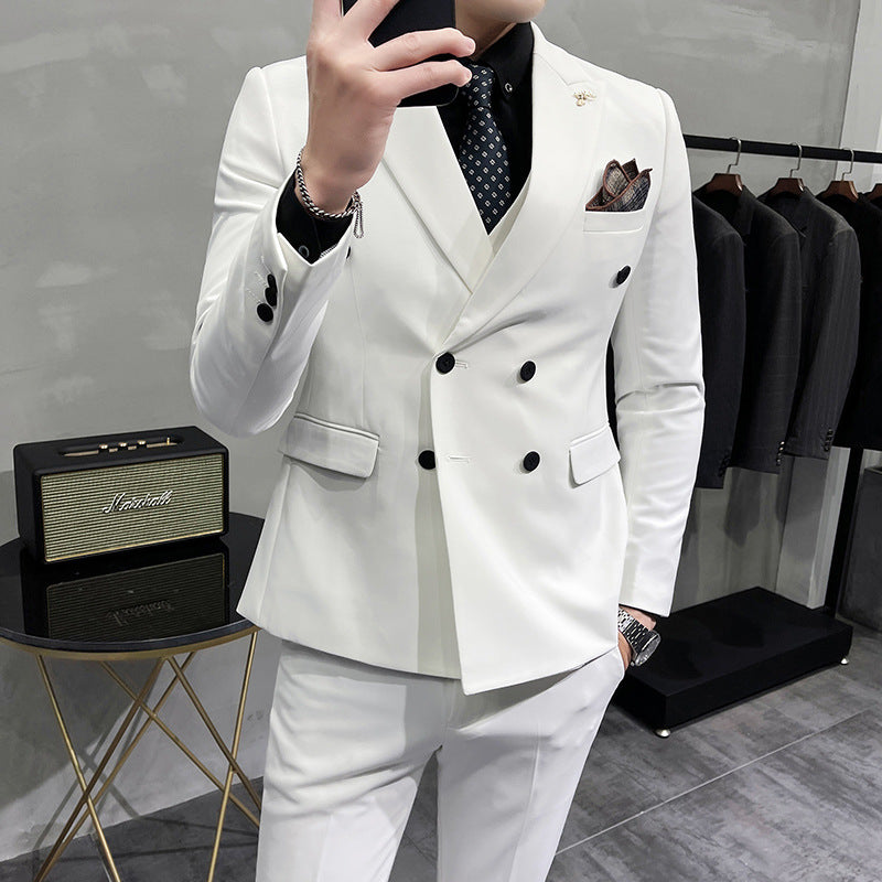 Modern Double-Breasted Suit