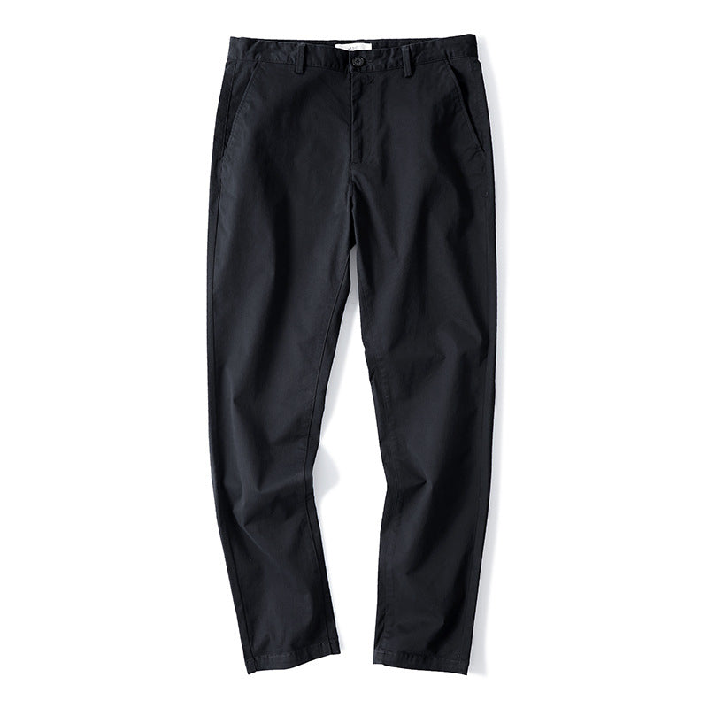 Casual Stretch Cotton Trousers
