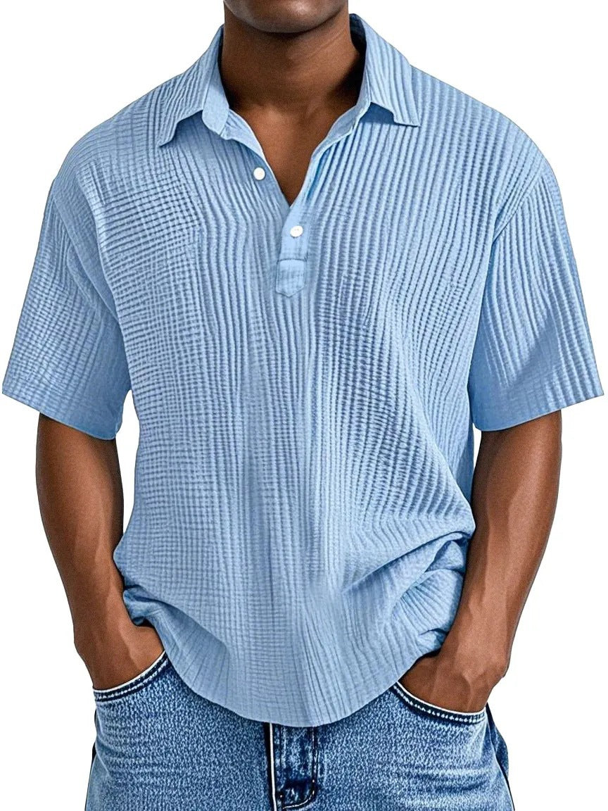 Textured Collared Shirt