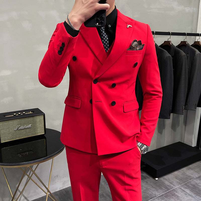Modern Double-Breasted Suit