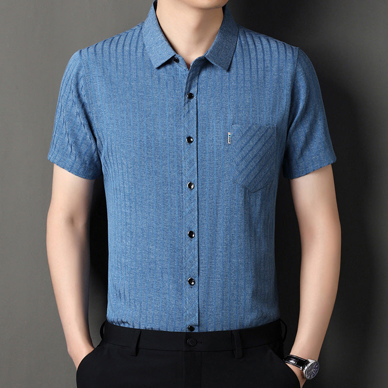 Knitted Short-Sleeve Polo Shirt
