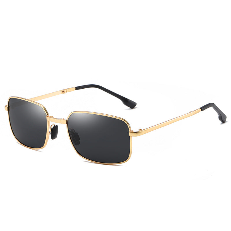 Men's Metallic Folding Sunglasses