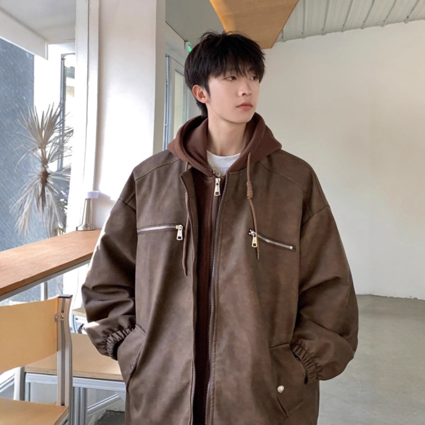 Streetwear Suede Jacket