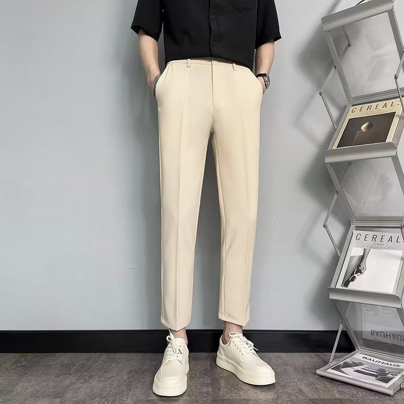 Men's Straight-Fit Casual Trousers