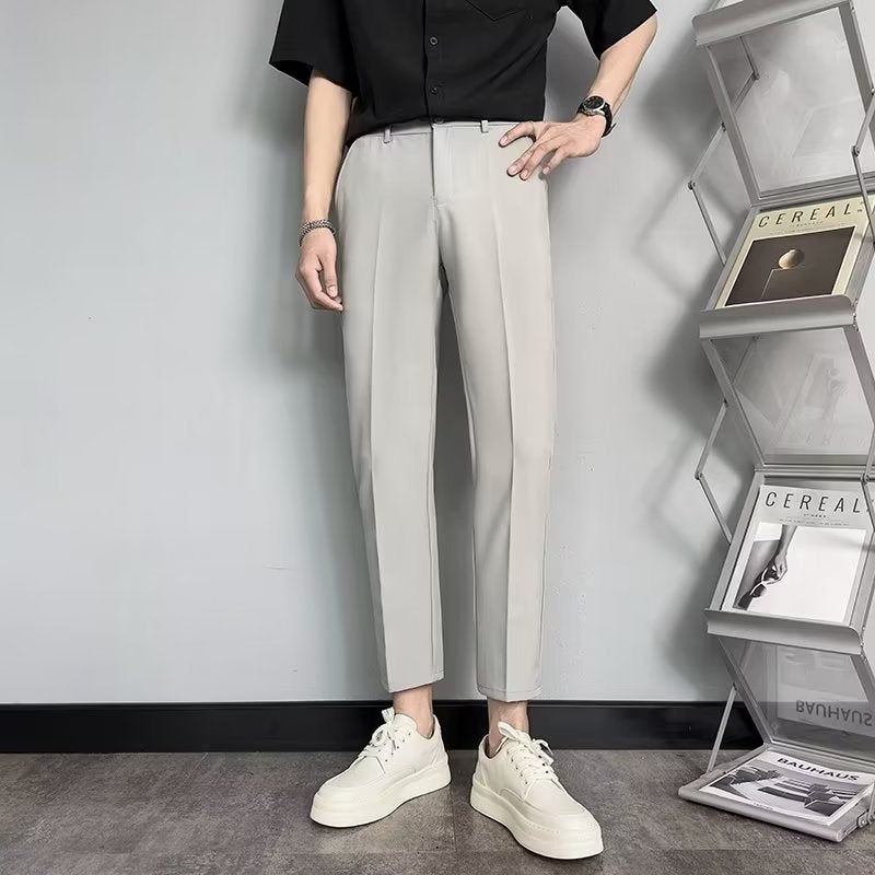 Men's Straight-Fit Casual Trousers