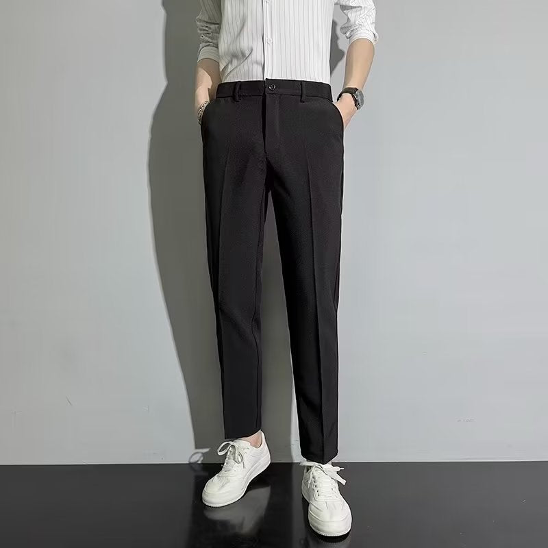 Men's Straight-Fit Casual Trousers