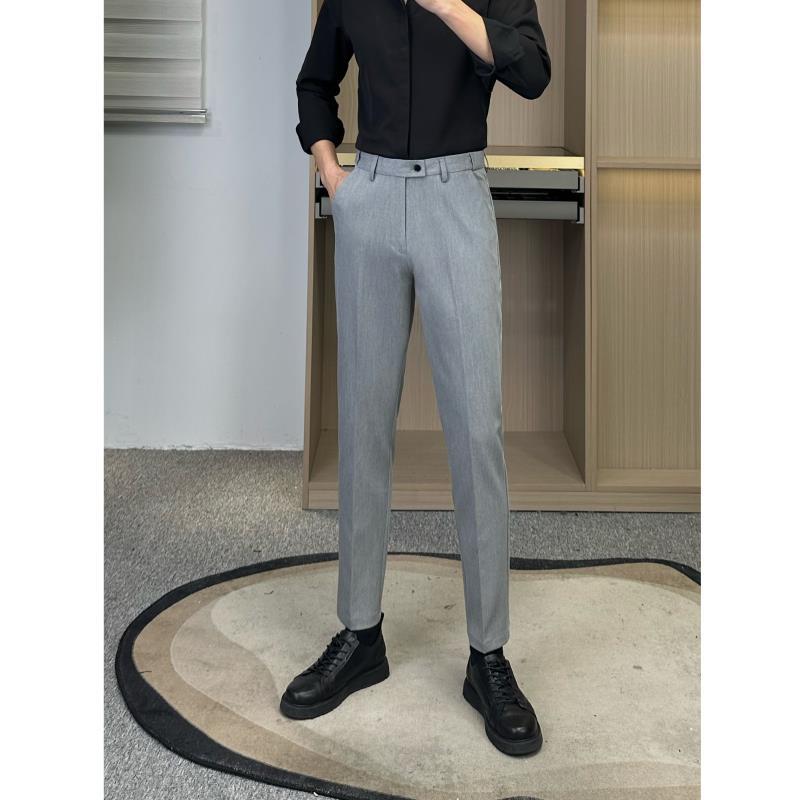 Men's Slim-Fit Business Casual Trousers