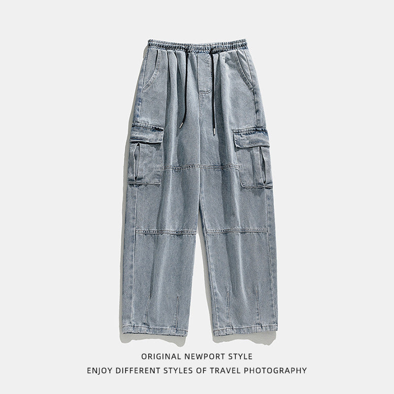 Retro Cargo Denim Jeans