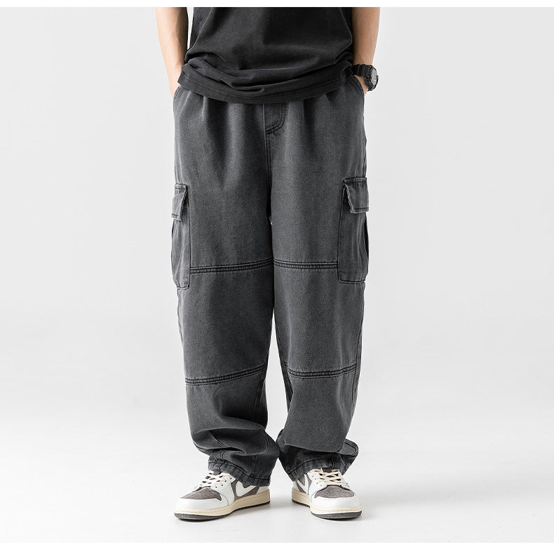Retro Cargo Denim Jeans