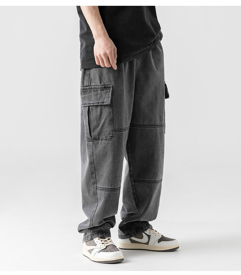 Retro Cargo Denim Jeans