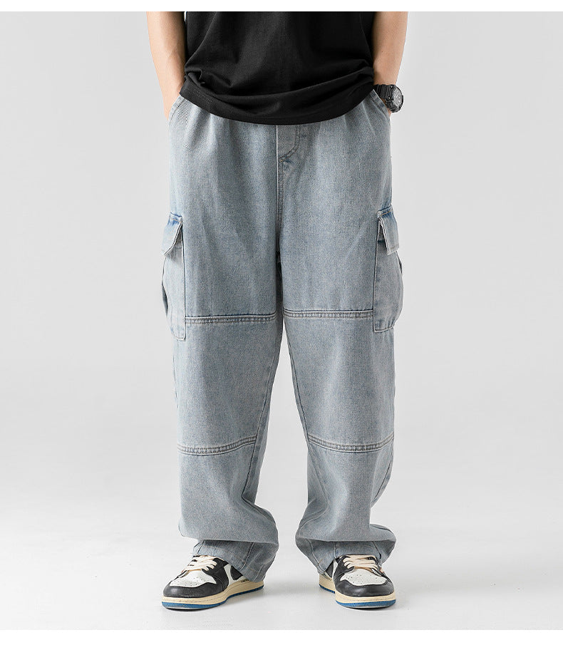 Retro Cargo Denim Jeans