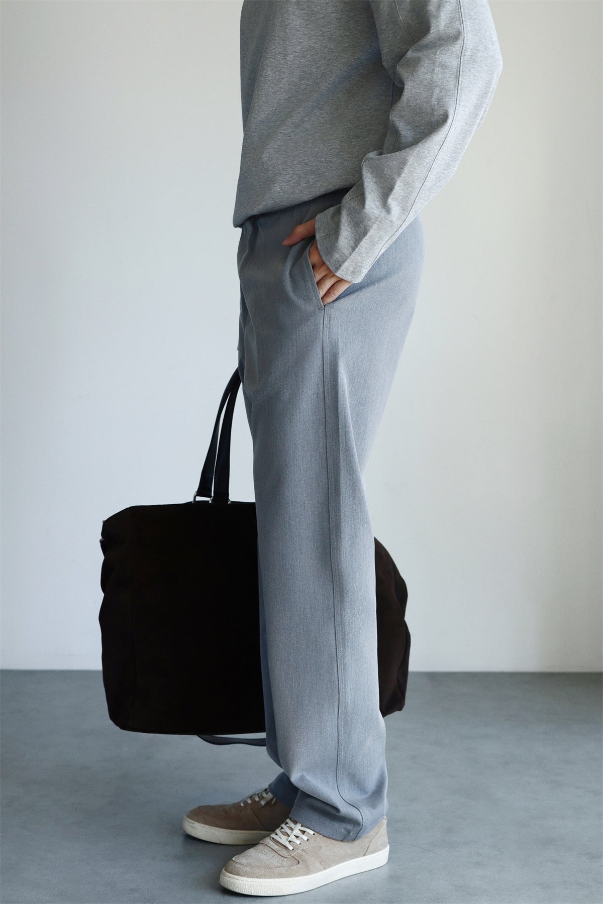 Loose Straight-Leg Pants for Men