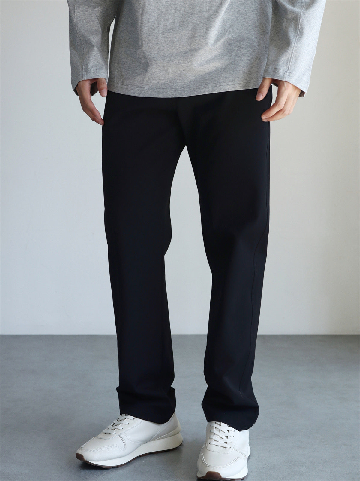 Loose Straight-Leg Pants for Men