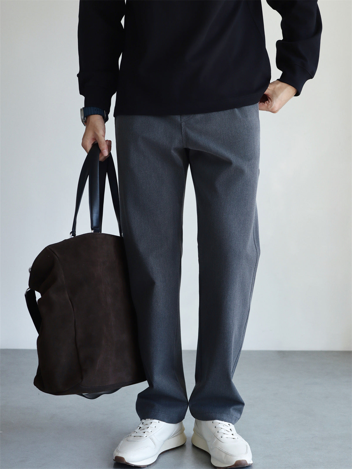 Loose Straight-Leg Pants for Men