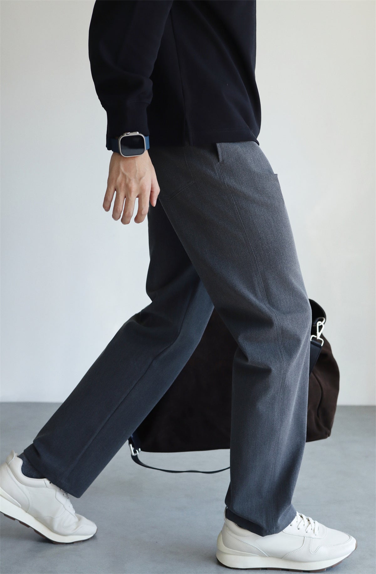 Loose Straight-Leg Pants for Men