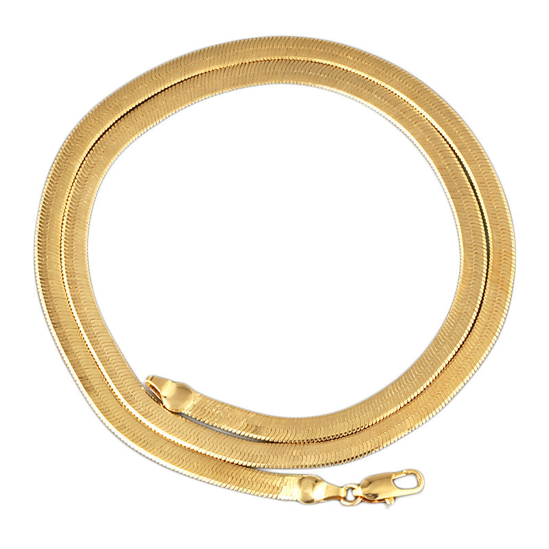 Snake Bone Flat Herringbone Chain