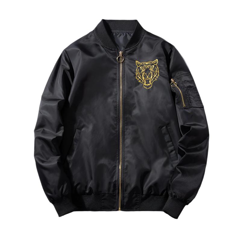 Men's Embroidered Bomber Baseball Jacket