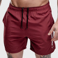 Men's Athletic Training Shorts — XXL / Red wine