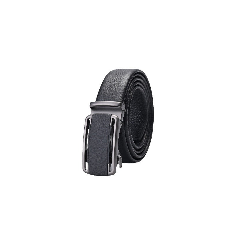 Genuine Leather Auto-Buckle Belt