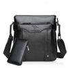 Vertical shoulder bag in black plus