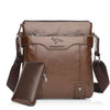 Vertical shoulder khaki pouch