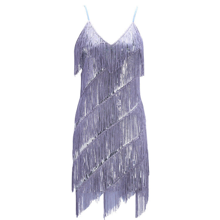 Sequin Tassel Party Dress