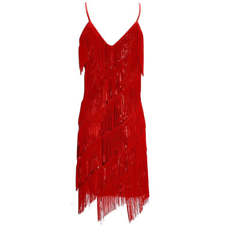 Sequin Tassel Party Dress