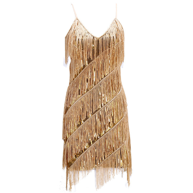 Sequin Tassel Party Dress