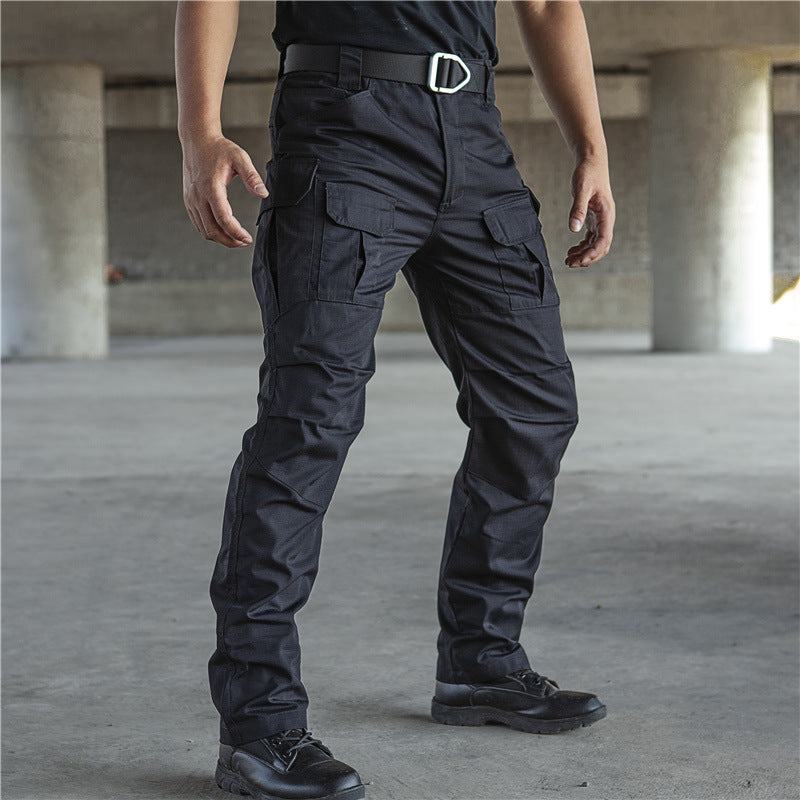 Archon IX8 Tactical Trousers Men's Spring and Autumn Waterproof Slim Military Fan Multi-Pocket Training Pants Outdoor Cargo Pants