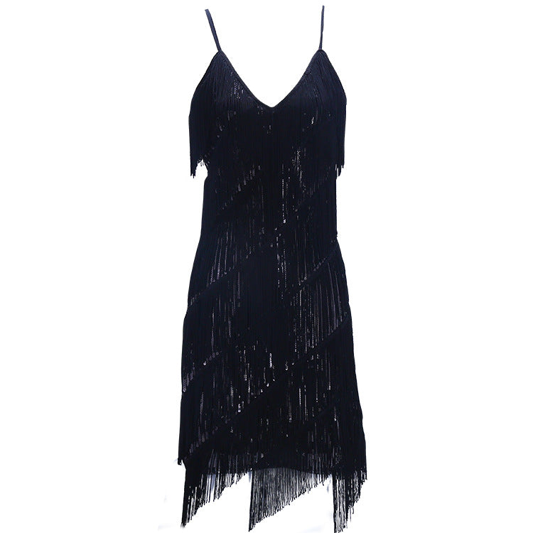 Sequin Tassel Party Dress