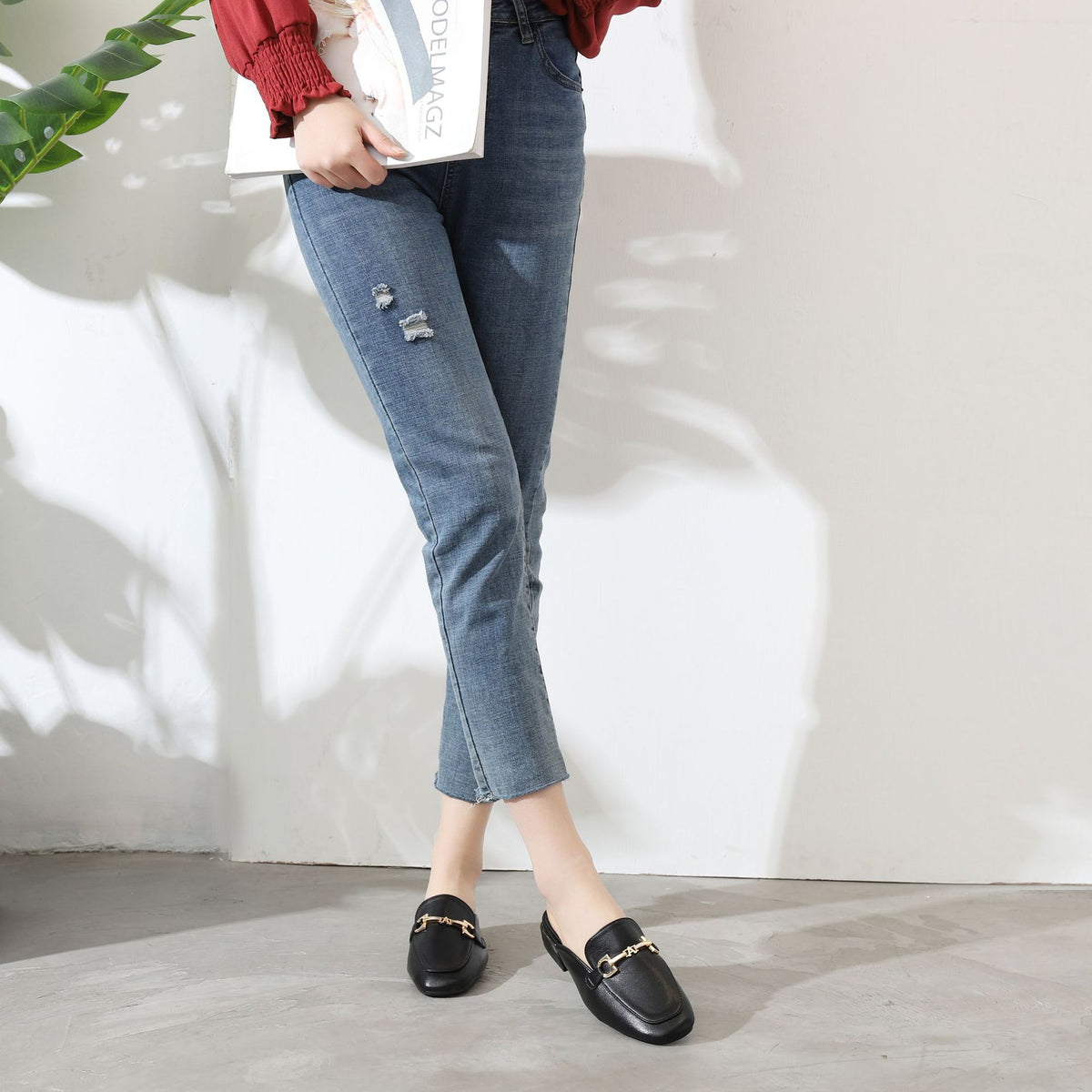 Backless Closed-Toe Loafer
