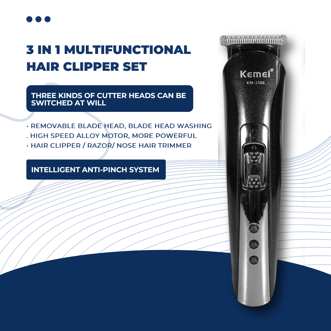Shasoul KM-1506 ProGroom 3-in-1