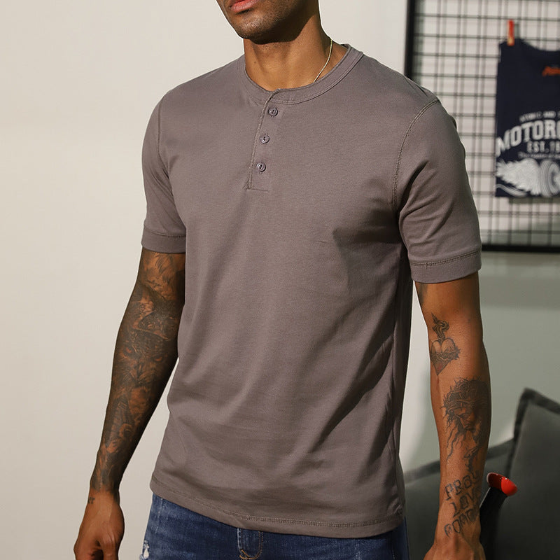 Classic Cotton Henley Tee