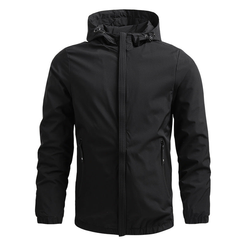 Hooded Zip Outerwear Jacket