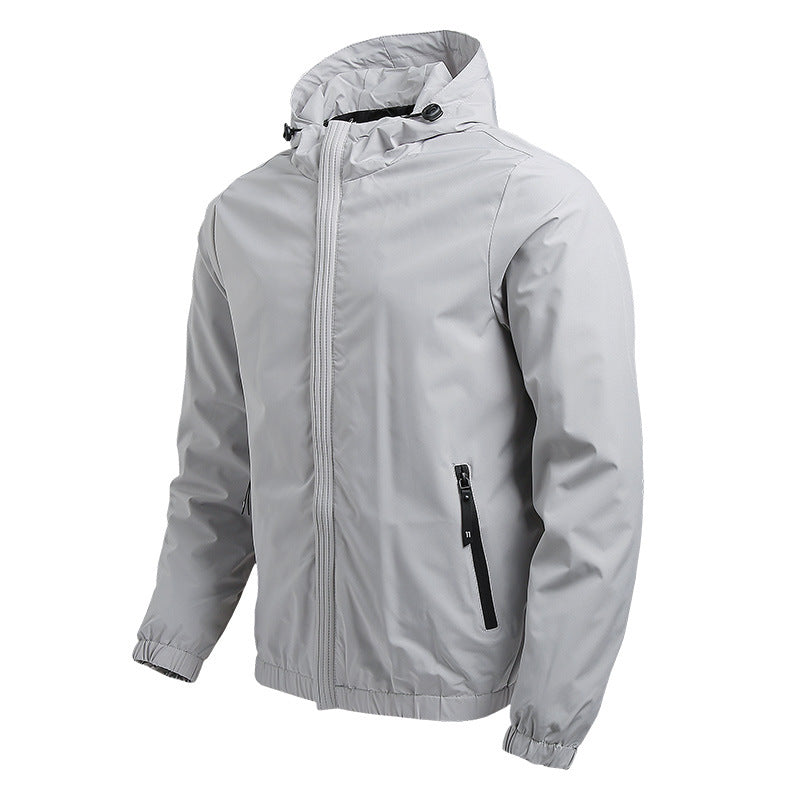 Hooded Zip Outerwear Jacket
